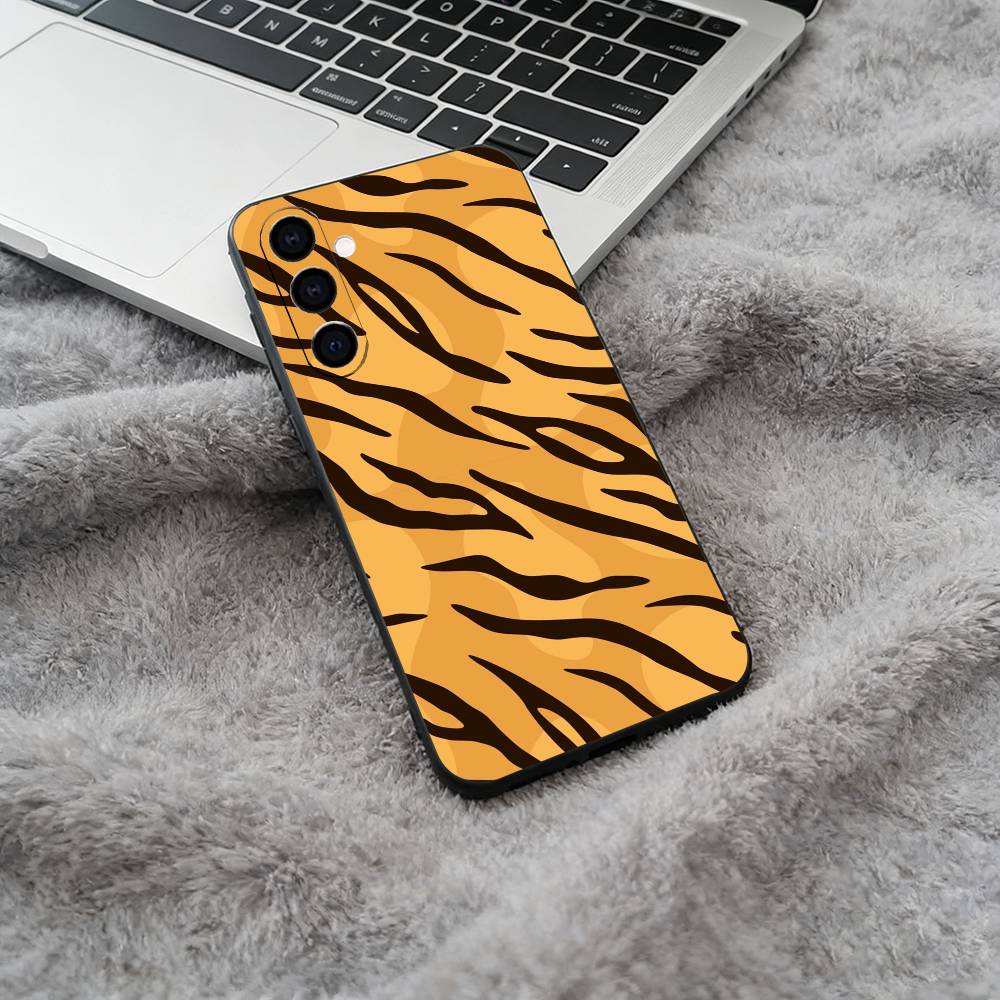 

Bold Tiger Stripe Soft Silicone phone Case for Samsung Galaxy A73/A71/A72/A70/A53/A52/A51 - Black Samsung a10