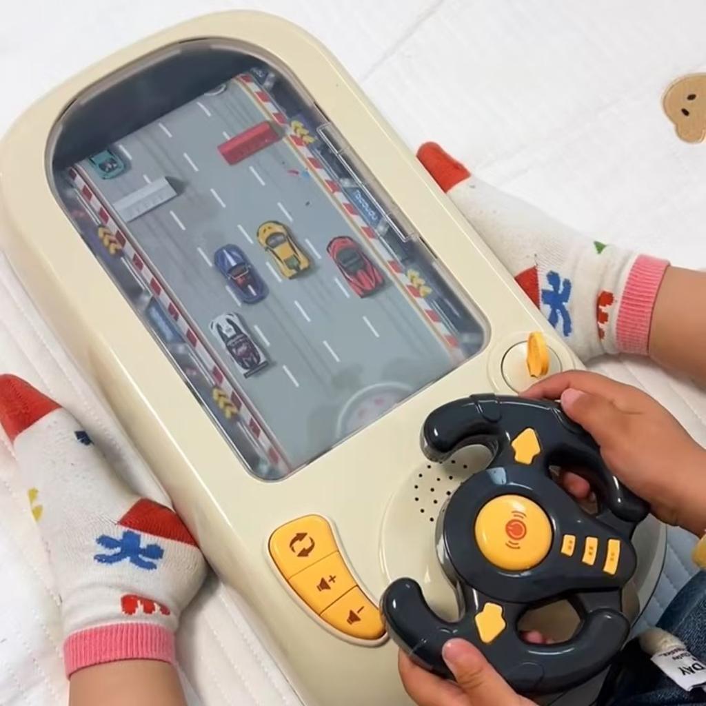 Children's Steering Wheel Driving Toys Vehicle Electronic Simulation Racing Adventure Game Kid Toys Cool Interactive Xmas Gifts