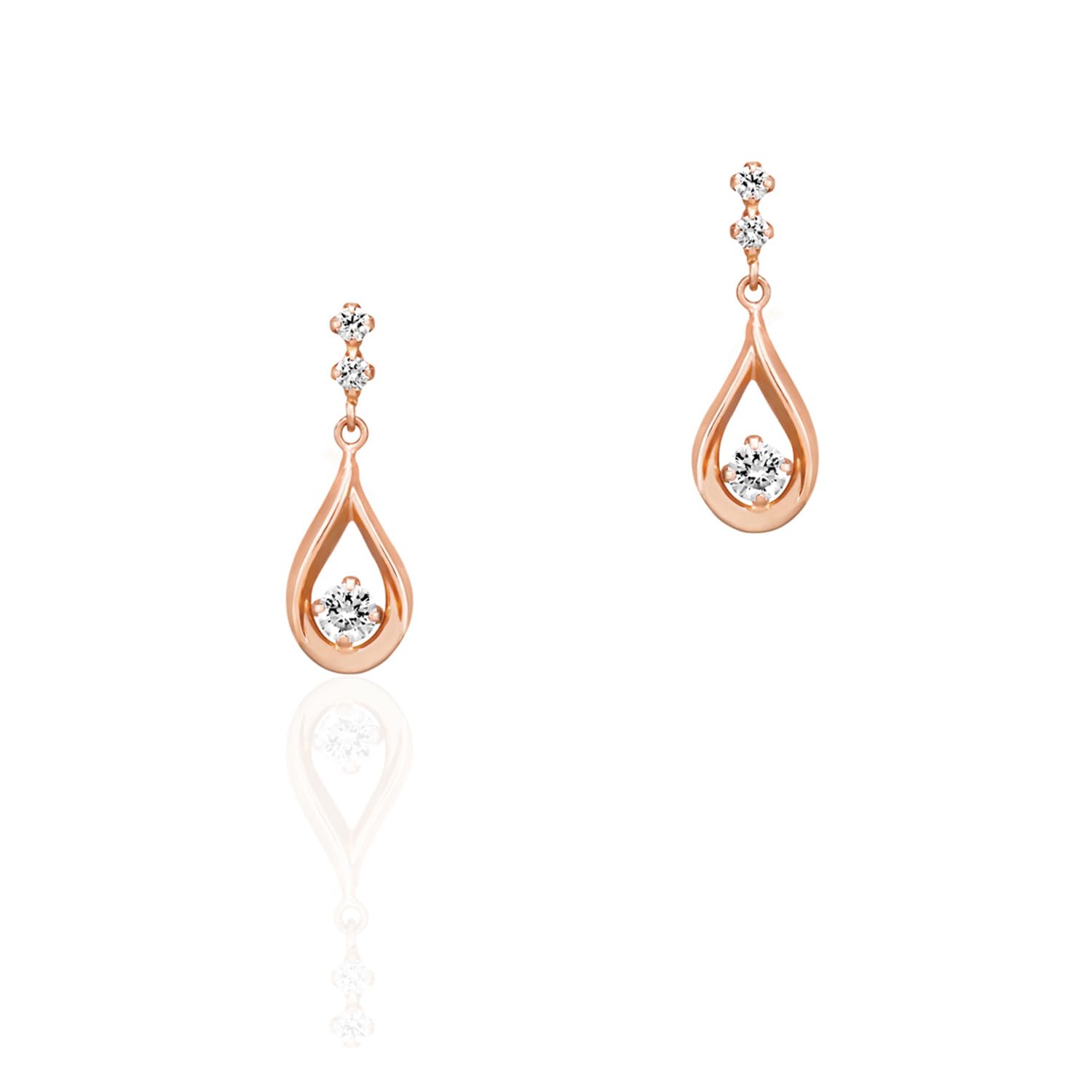 

Сережки з рожевого золота K10 151746153101 canal4℃ (PG)