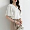 ZANZEA Women Summer V-Neck Flare Half Sleeve Loose Casual Blouse