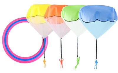 Fumemo Frisbee Mini Parachute Fun Flying Popular Set Toy, Disc, Donut-Shaped Parachute, High-Flying, Outdoor, Park, Kids, Adults, Fun,