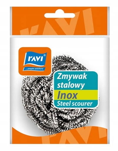 Kitchen scourer, stainless steel, universal