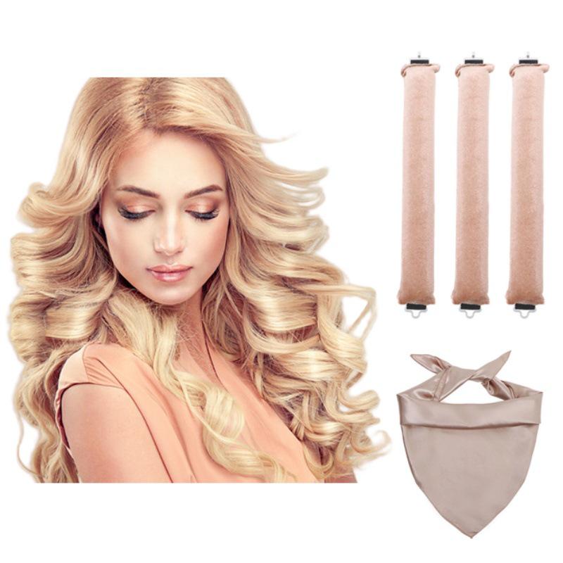 Heat-Free Curling Iron: Effortless Big Wave Curler for European & American Styles