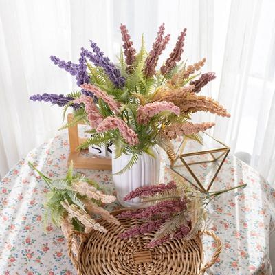 Artificial Flower Branch with Stem Green Fern Leaves Realistic Reusable Non-withering Home Wedding Party Faux Plant Decoration Photo Adult Sex Wear