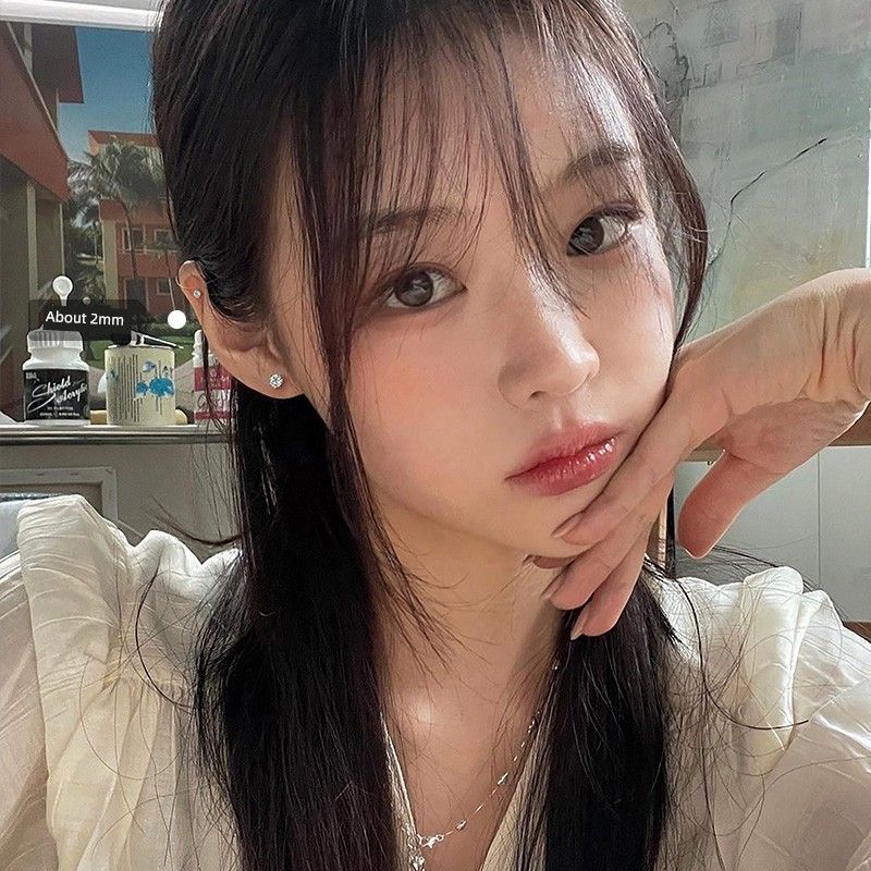 

Xiangnan Серьги из стерлингового серебра, лидер продаж, женские, легкая роскошь, меньшинство, стразы 999 silver flash diamond earrings 2mm (two prices)