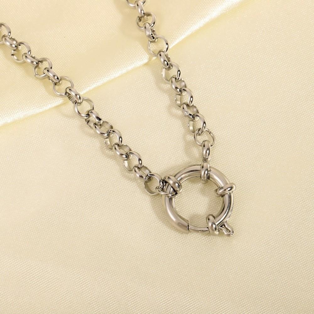 Stainless Steel Minimalist Choker Necklace Decoration Collarbone Chain Gift