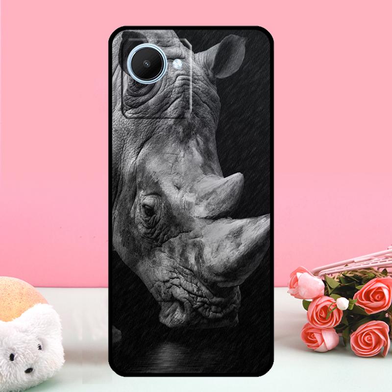 Animal Rhino For Realme C55 C71 C53 C67 C75 C61 C33 C63 C51 C65 10 11 12 13 14 15 Pro Plus GT7 Pro Case