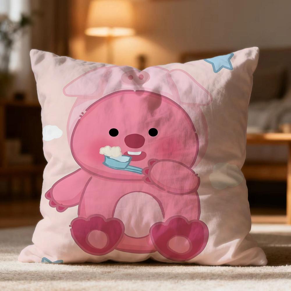 Hot LLoopyew Cushion Cover Soft Washable Pillow Case Multi-Scene for Couch Bed Travel Office Use