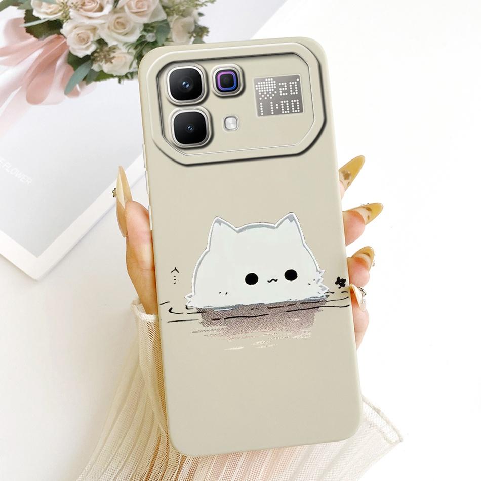 For Infinix Note 60 Pro Note60 Cute Cat Flower Cartoon Phone Case For Infinix Note 60 60Pro 5G Soft Silicone Covers Bumpers