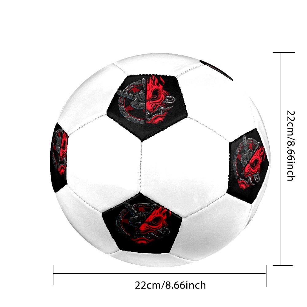 1PC Cyber Demon Mask Soccer Ball Size 5 Football Machine Sewn Indoor/Outdoor Universal Football W94