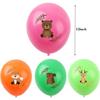 Original Forest Animal Children's Birthday Party Decor Kit With Balloons And Flags