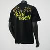 Vintage American Camellia Embroidered T Shirt Women Loose Fit Streetwear Black Short Sleeve Top