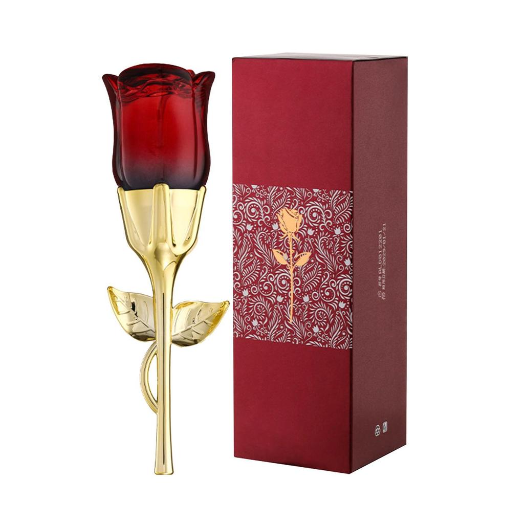 50ml Women’s Rose-Shaped Perfume Bottle Long-Lasting Floral Eau De Parfum with Romantic Scents Elegant Gift & Daily Fragrance