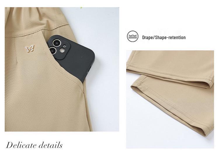 Letní elastické ležérní kalhoty s vysokým pasem pro ženy středního věku