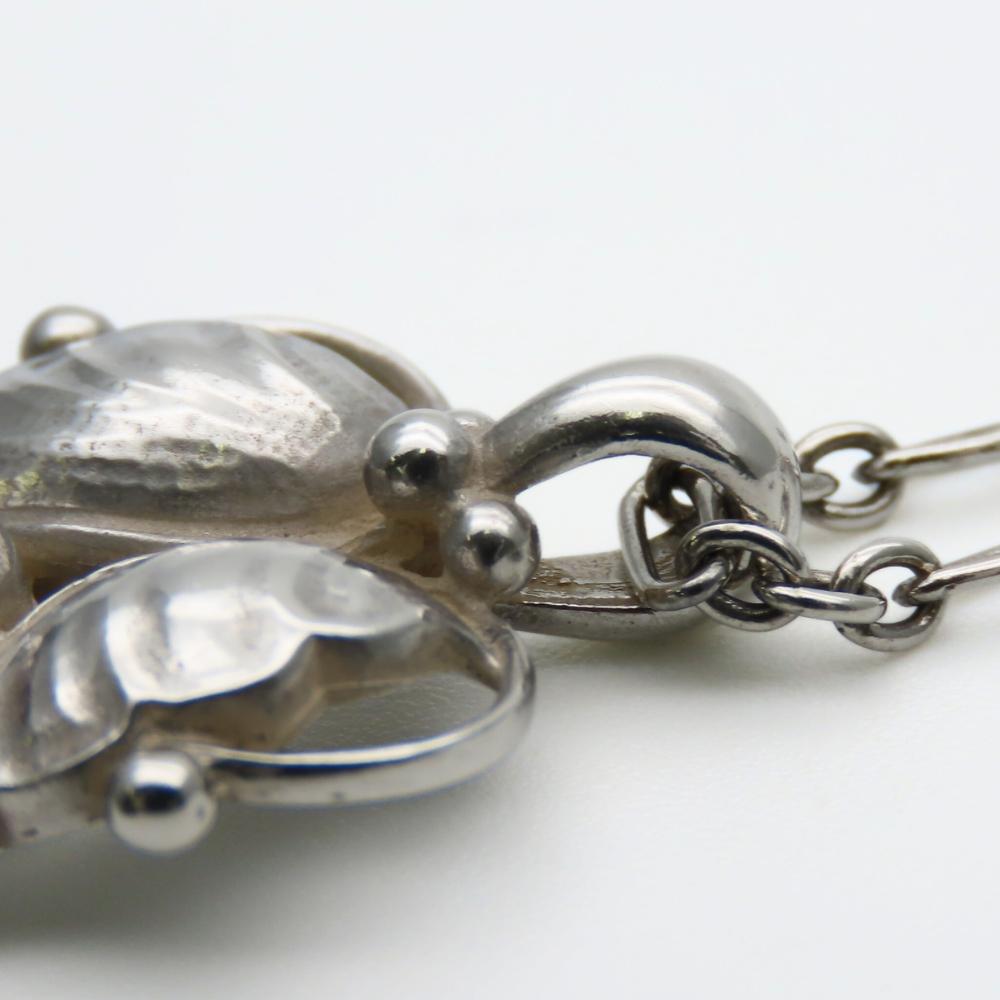 Used Georg Jensen Necklace Heritage 1994 Silver925/garnet 11.1g Silver Natural stone