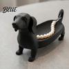 Dachshund Gift for Keys Earrings 3D Storage Printed Dog Lovers Tray Jewelry Creative Desktop Organizer Tabletop Ornaments Entryway Decor