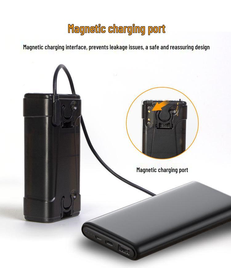 Portable USB Rechargeable Shower Head for Camping, Dorms, Construction Sites, and Rural Bathing