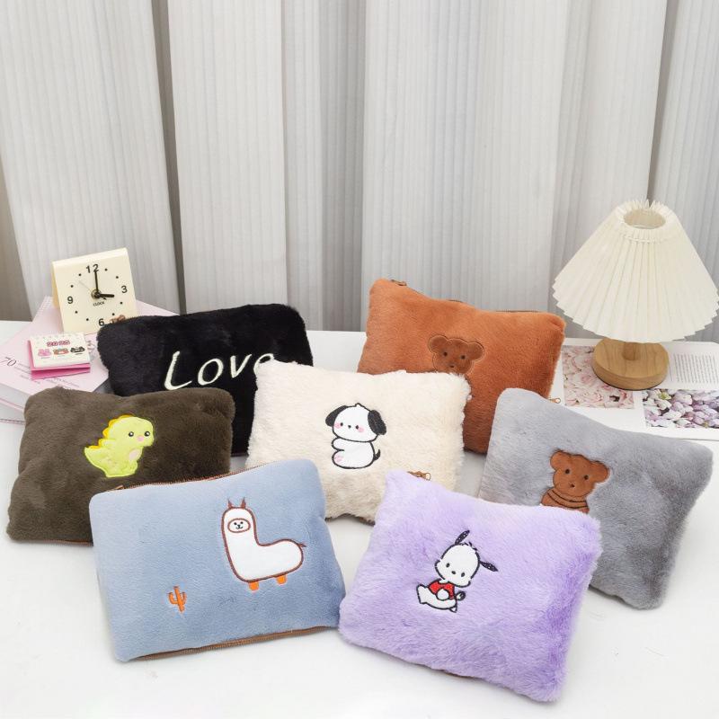 Electric Hot Water Bottle: Safe, Explosion-Proof, Auto Power-Off, Double Hand Inserts, Washable, Baby-Friendly