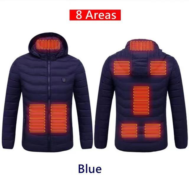 Smart Heated Cotton Coat - Outdoor Electric Heating Suit