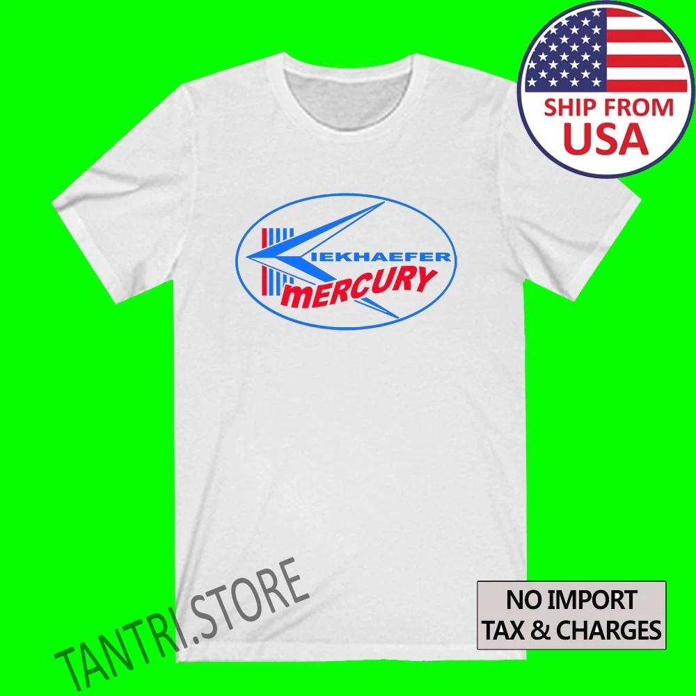 Kiekhaefer Mercury Fishing Racing Men s White Size S to 3XL S