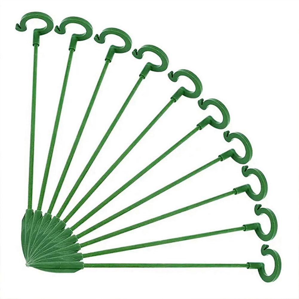 10/30 Pack 17/27/37/48cm Flower Stand Garden Single Stem Support Stake Flower Stakes for Tomatoes Orchid Lily Peony Rose Flower