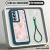 Cherry Fruits Print Lanyard Case For Samsung S26 FE A18 S25 S24 S23 S22 Ultra A54 A55 A16 A26 A36 A56 A17 A27 A37 A57 5G Bumper Cover