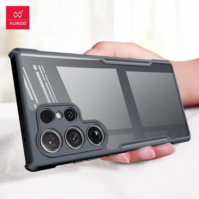 For Samsung Galaxy S25 S24 S23 Ultra Plus S25+ S24+ S23+ Case XUNDD Casing Transparent Phone Cover Shockproof Bumper Protective Cases