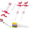 30ml/50ml Barbecue-Injektor-Set Fleischmarinaden-Spritze mit verschiedenen Nadeln Reinigungsbürste Öl-Pinsel Haushalts-Kochzubehör ZYF