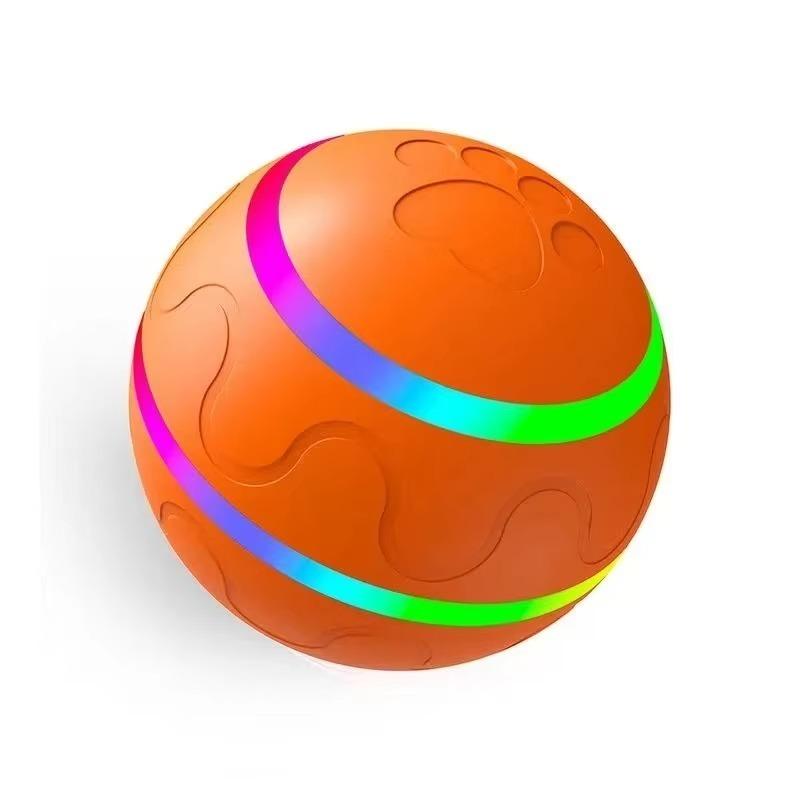 Smart Teasing Dog Ball Remote Control Waterproof Interactive Pet Toy LED Light Dog Bouncing Toy Ball Automatic Rolling Toy Ball