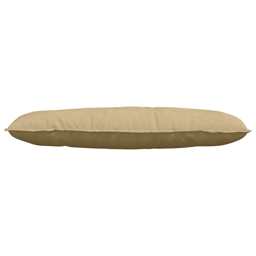 Back Cushion Gray Green 120 x 50 cm Cord Fabric