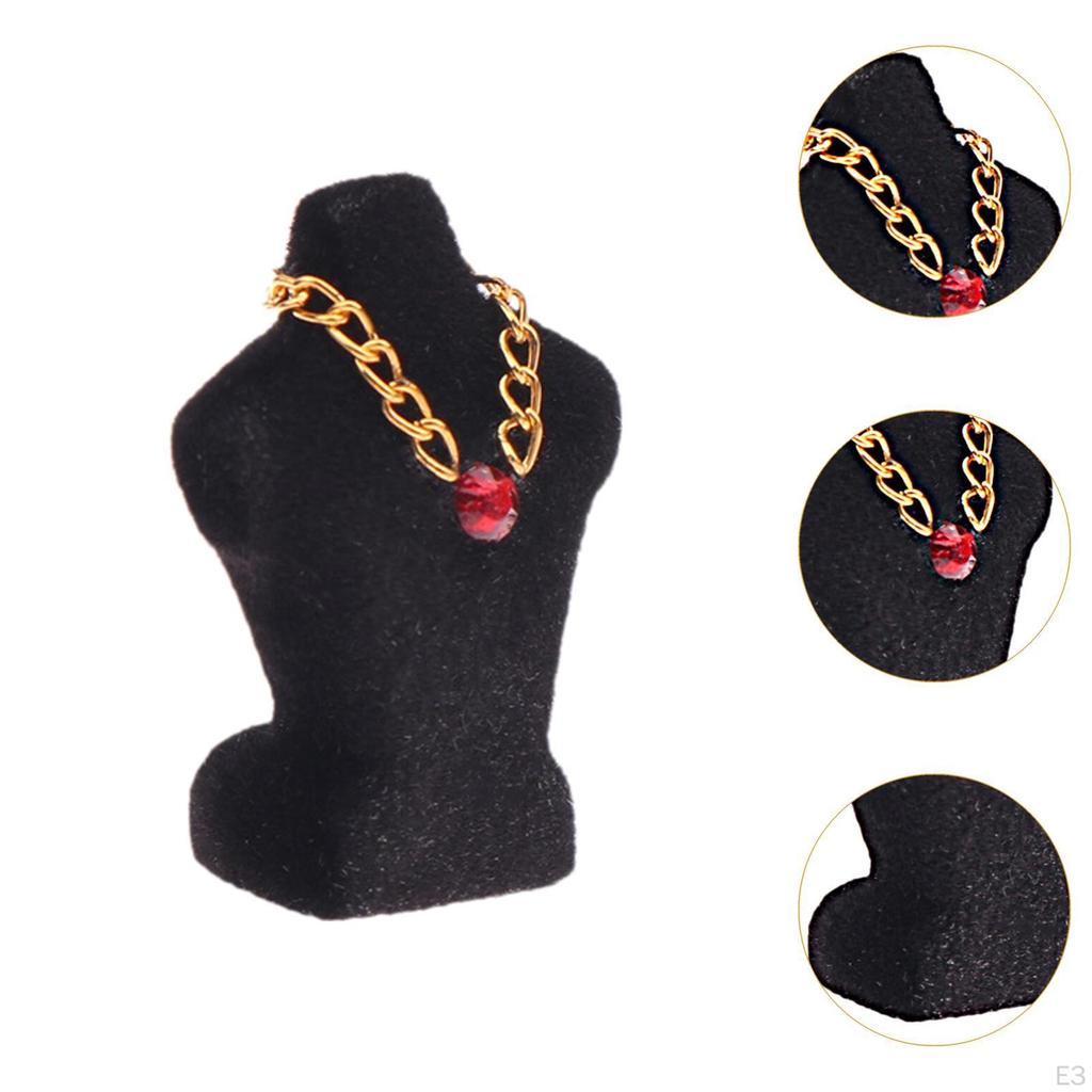 1/12 Dollhouse Necklace Display Stand, Simulation Bedroom, Mini Stand