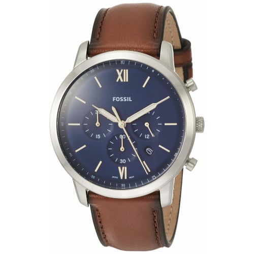 Fossil NEUTRA CHRONO FS5453 Men's Watch, Brown, Officially Imported