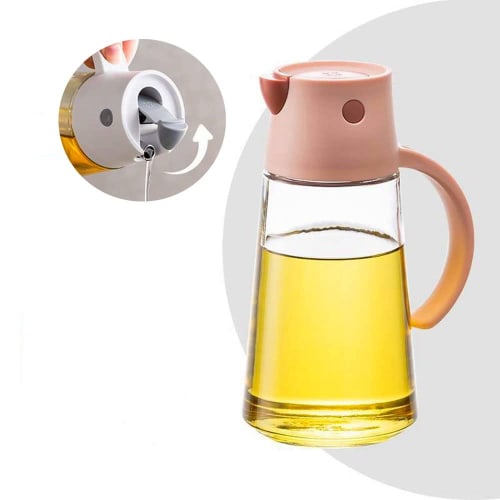 

Huiyu Oil Bottle, Oil Pot, Soy Sauce Dispenser, Soy Sauce Bottle, Vinegar Bottle, Oil Dispenser, Seasoning Container, 550 ml, 1 Piece, Pink