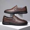 Soft-soled Leather Surface Men's Four-season Models, New One-pedal Business Driving Shoes, Casual Leather Shoes