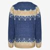 Fashion Women  Long Sleeve Leoaprd Print Patchwork Knitted Warm Sweater