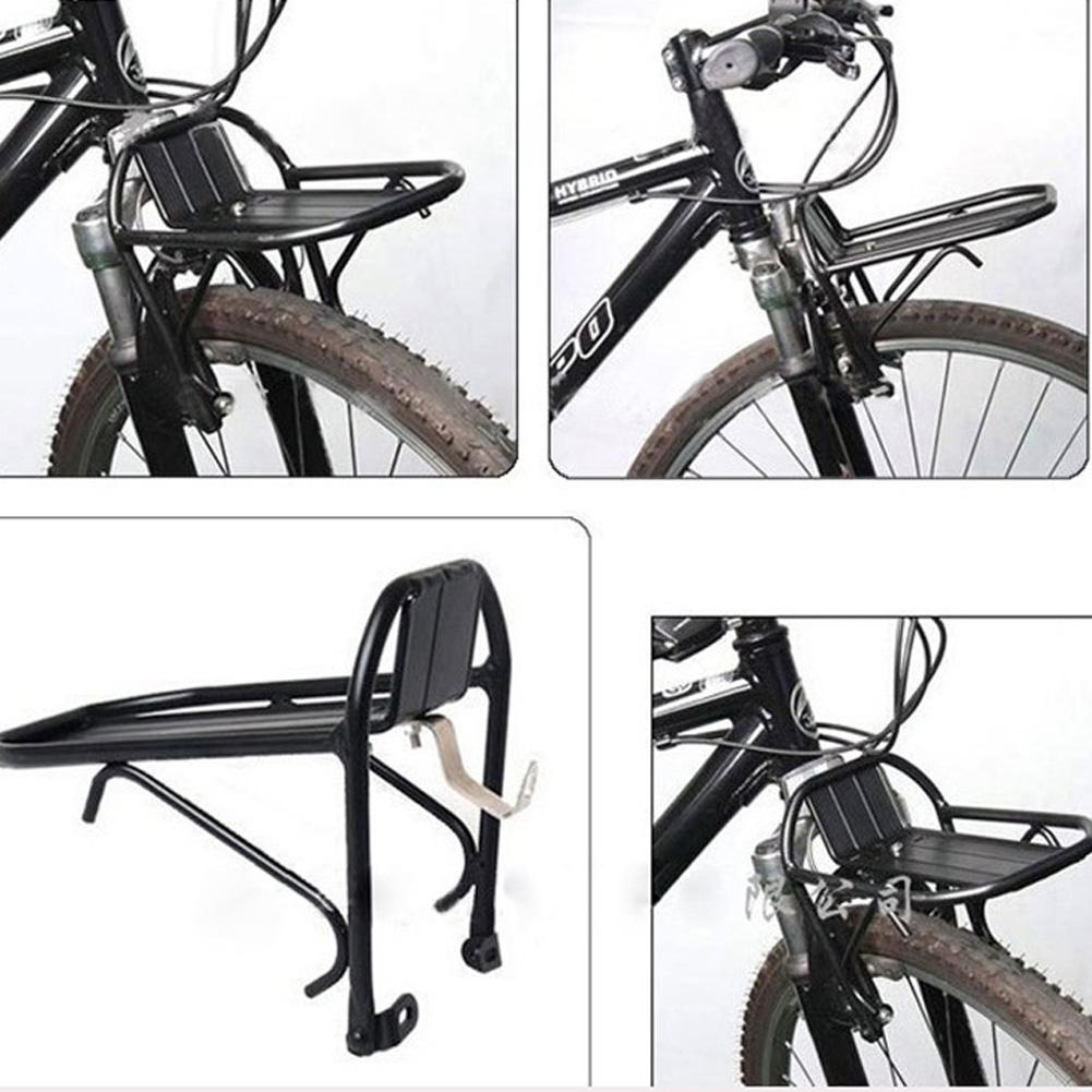 Bike Front Rack Bike Cargo Rack 10KG Load Capacity Bicycle Front Rack Aluminum Alloy Luggage Carrier for Mountain Bike