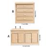 Natural Wood Dollhouses Kitchen Cabinet Miniature Furniture Model Figurine For Realistic Scene Display Arrangement