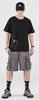 Short Sleeve with Funny Embroidery and Japanese Round Street Cool Summer Sizes FUN501 Men's T-Shirt Pattern, 100% Cotton, Unisex, Casual, Collar,