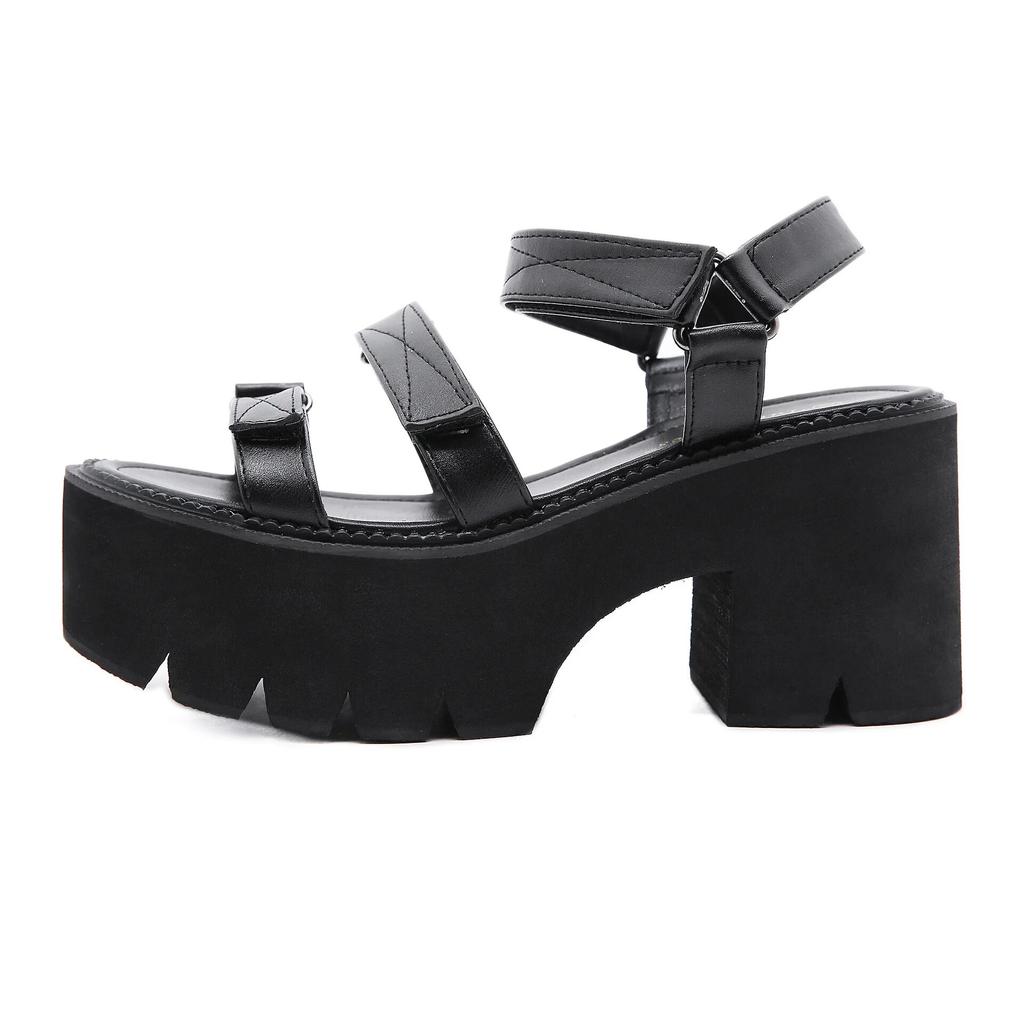 2024 Winter 8cm Heels New Summer Holiday Trend The Bottom Of The Sponge Cake And The Sandals LHX