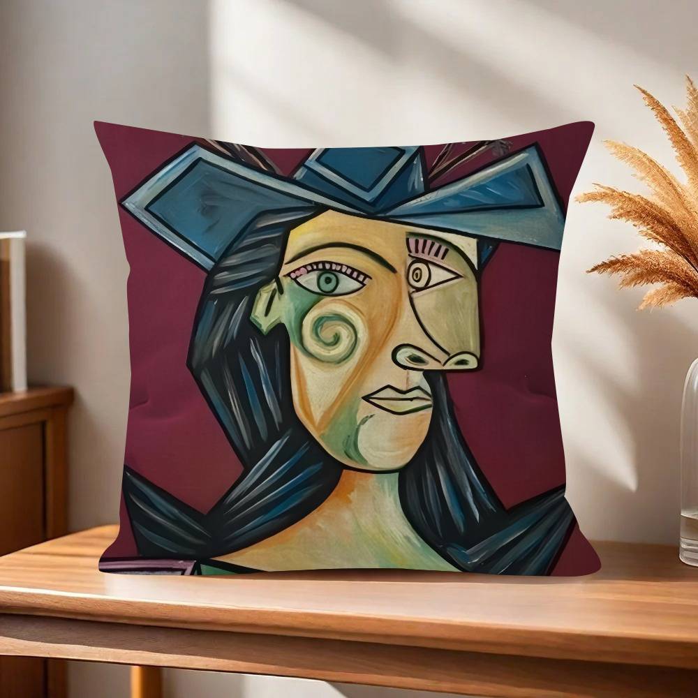 Abstract Picasso Art Classic Cushion Cover Car Throw Pillow Case For Sofa Car Christmas Gift