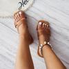 Flat Slippers Women's Spring and Summer 2025 New Solid Color Round Toe Casual Large Size Sandals Women's Wholesale