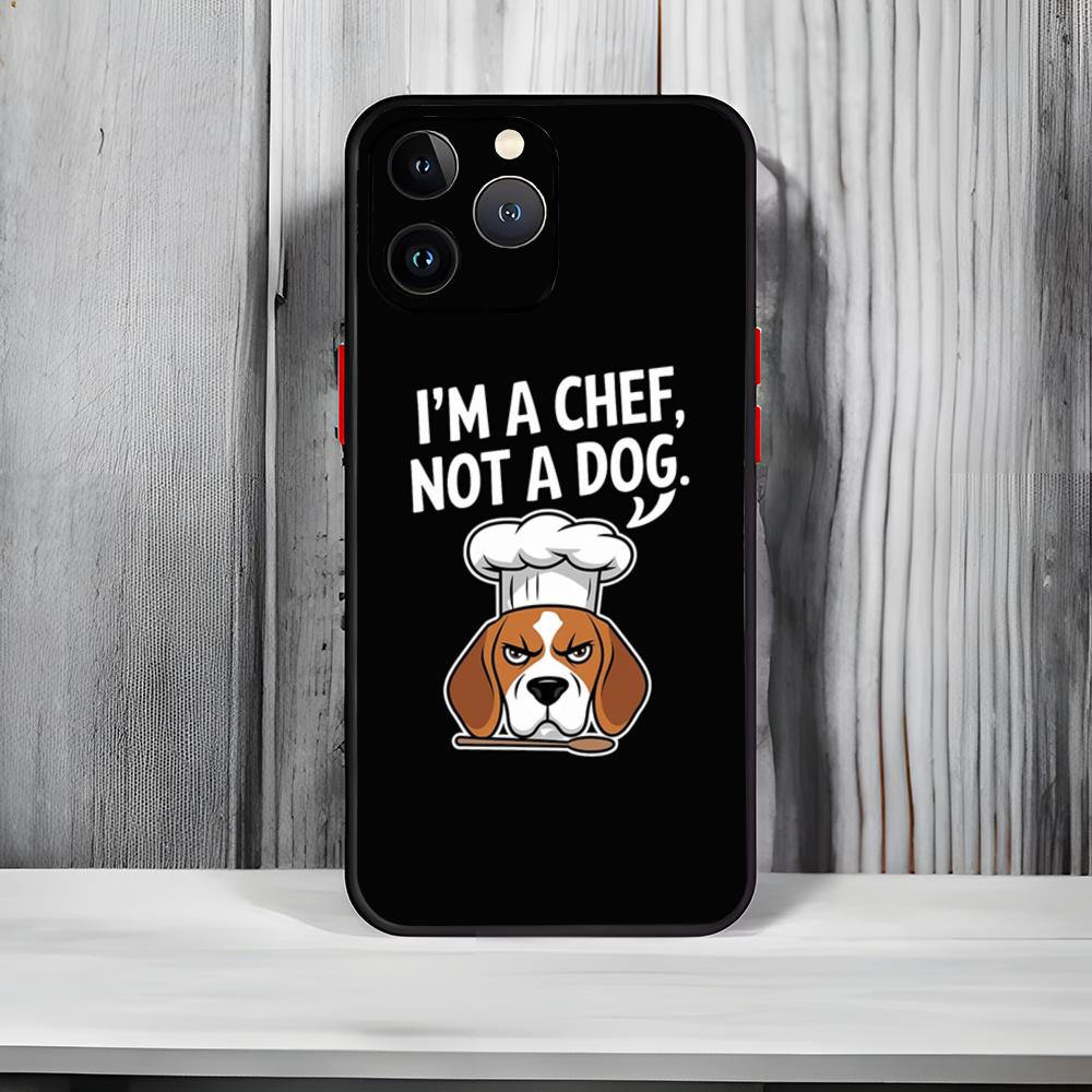 Cute Domestic Dog Breed Beagle Phone Case Black Matte Thin Phone Case For iPhone17 16 15 14 13 ProMax