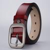 Womens Genuine Leather Belt With Alloy Buckle Casual Slim Waistband Jeans Office Wear