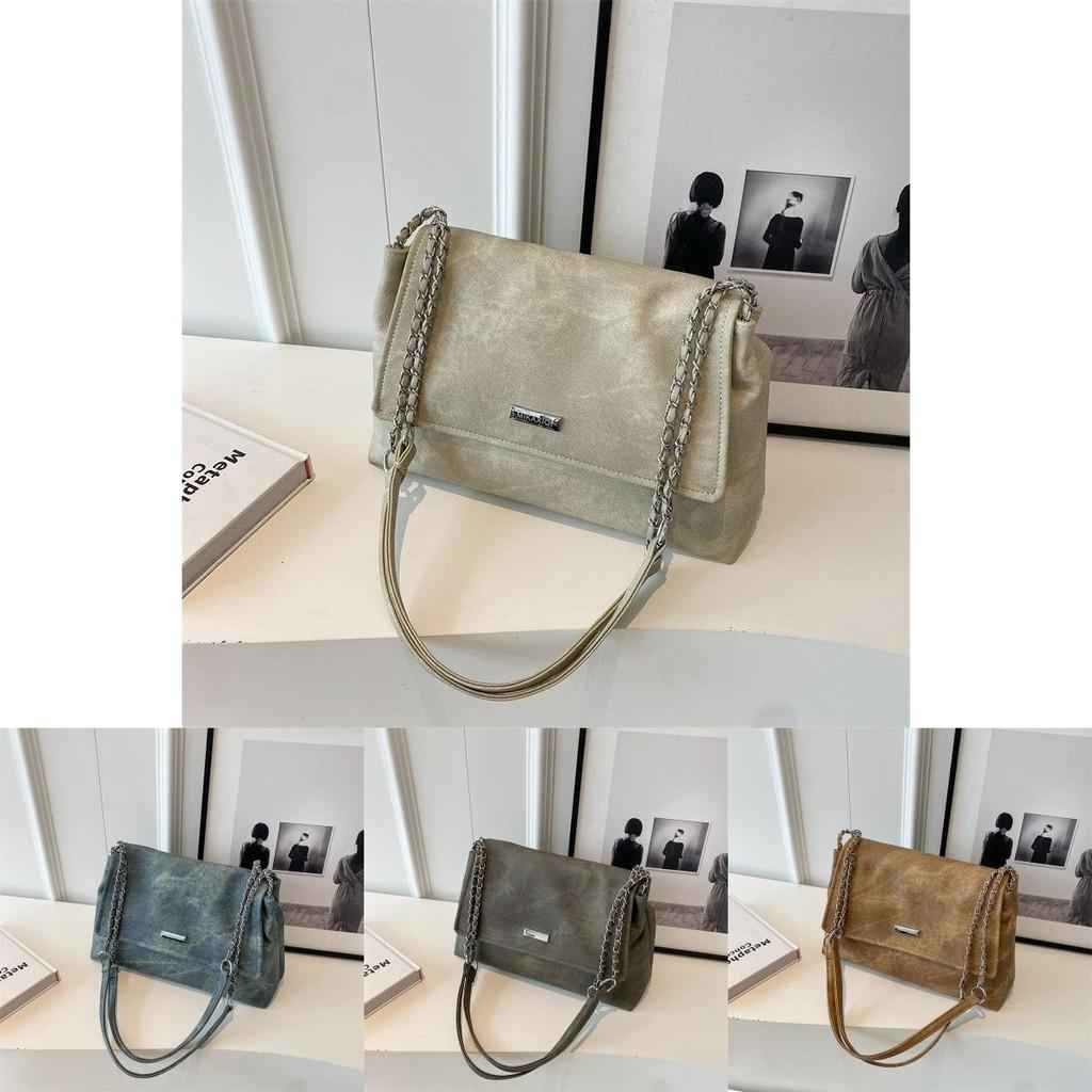 Stylish Vintage Fashionable Large Capacity Shoulder Tote Bag For Women In Blue And Black Tea Color