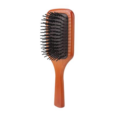 Women Self Cleaning Hair Brush 3D Cushion Massager Massage Head Scalp Wooden Anti Static Curly Hair Comb