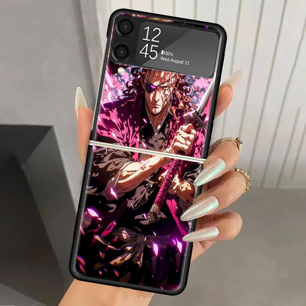 Bleach Kyoraku Shunsui Hard PC Back Phone Case for Samsung Galaxy ZFlip 7 6 5 Z Flip 4 ZFlip6 Z Flip7 5G ZFlip4 Flip3 Zflip5 Cov