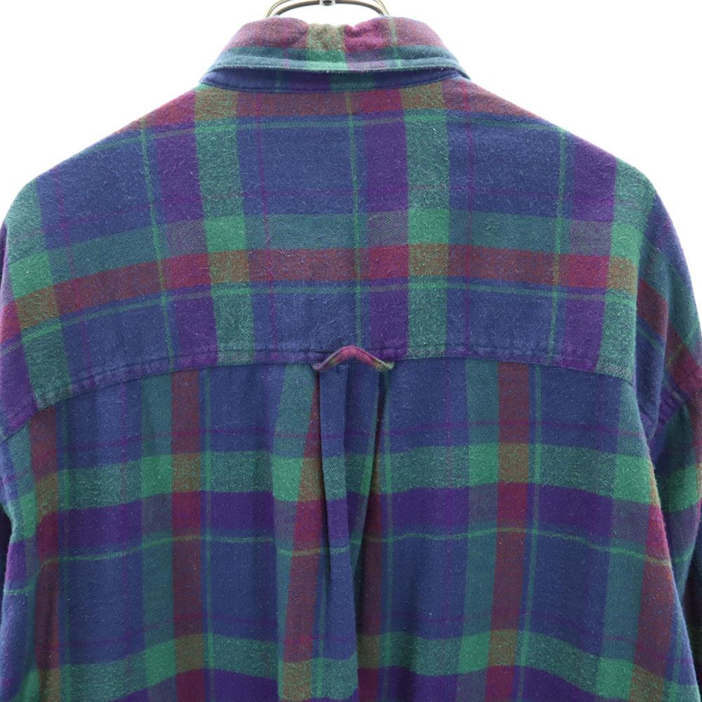 RALPH LAUREN 80s Vintage Chaps Check Pattern Long sleeve Button down shirt Men's Used