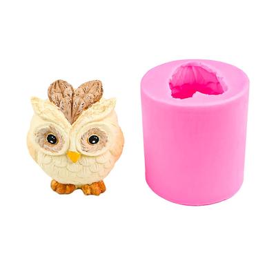 Creative Owl Silicone Mold for DIY Cake, Chocolate, Aroma Stone, and Plaster Decorations