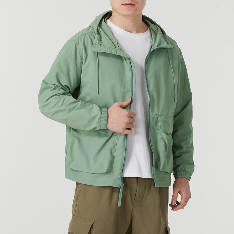 Timberland Hooded Outdoor Casual Water-Resistant Long Sleeve Jacket Men jackets Green-Bay A69QFEC6
