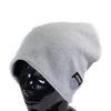 AVIREX Knit Cap Men's Women's Knit Hat REVERSIBLE Popular Trend Brand Autumn Winter Gift (Gray)